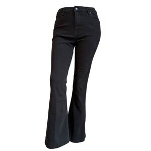 Lucky Brand Farrah Flare Jeans Black Bell Bottom Denim Y2K Hippie 8/29